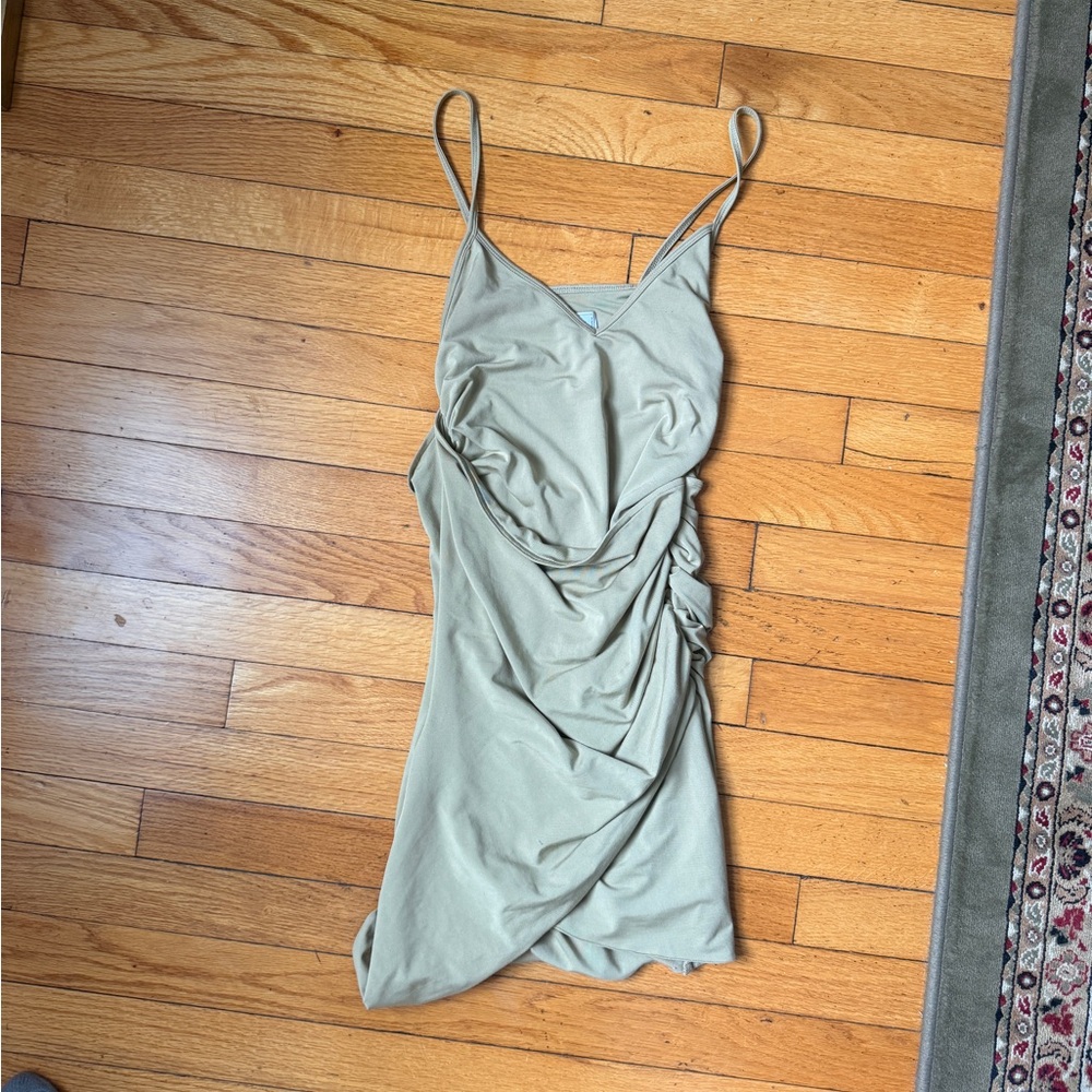 Oh Polly green mini dress